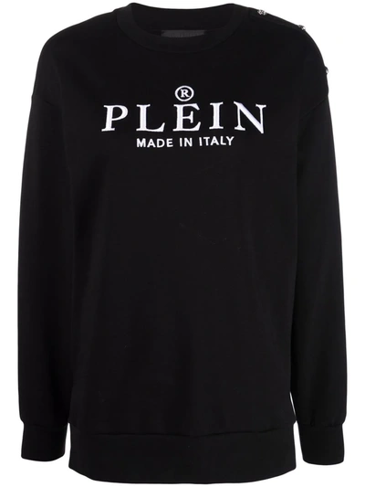 Philipp Plein Logo-print Sweatshirt In Schwarz