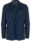 Billionaire Tailored-fit Single-breasted Blazer In Blau