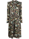 Zadig & Voltaire Rosier Circus-print Dress In Schwarz