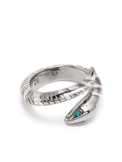 Zadig & Voltaire Snake-wrap Ring In Silber