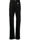 Alyx Straight Leg Trousers In Schwarz