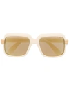 Cazal Rectangular-frame Sunglasses In Nude