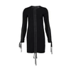 Dolce & Gabbana Woman Mini Dress Black Size 4 Viscose, Silk, Elastane In Nero