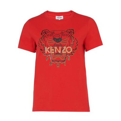 Kenzo Tiger Classic T-shirt In Red