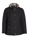 Barbour, Plus Size Millfire Quilted Jacket In Black Hessian