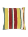 THE ELDER STATESMAN TEDDY STRIPE CASHMERE PILLOW MULTICOLOR