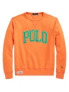 Polo Ralph Lauren Logo Crewneck Sweatshirt In May Orange