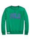 Polo Ralph Lauren Logo Crewneck Sweatshirt In Cruise Green