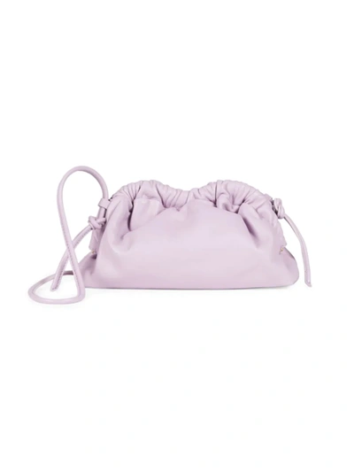 Mansur Gavriel Mini Cloud Leather Clutch In Lavender