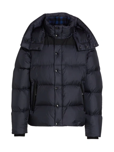 Burberry Men's Leeds Puffer Coat In Navy