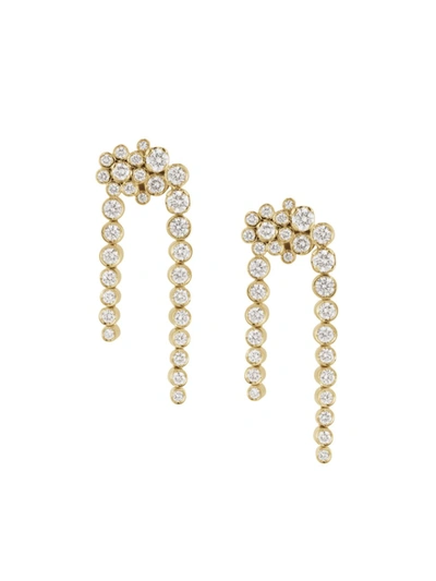 SOPHIE BILLE BRAHE WOMEN'S PETITE FONTAINE 18K GOLD & DIAMOND SINGLE-EARRING