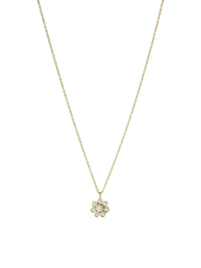 Sophie Bille Brahe Bellis Simple 18-karat Gold Diamond Necklace In Yellow Gold