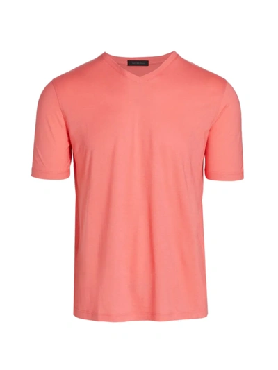 Saks Fifth Avenue Collection Core Solid V-neck T-shirt In Pink