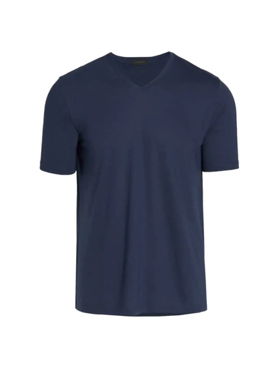 Saks Fifth Avenue Collection Core Solid V-neck T-shirt In Navy