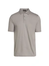 Saks Fifth Avenue Collection Core Solid Polo Shirt In Grey