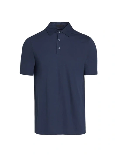 Saks Fifth Avenue Collection Core Solid Polo Shirt In Navy
