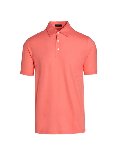Saks Fifth Avenue Collection Core Solid Polo Shirt In Pink