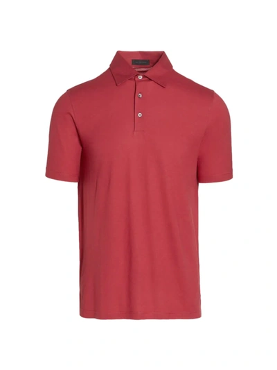 Saks Fifth Avenue Collection Core Solid Polo Shirt In Red