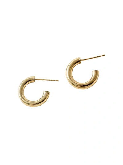 Loren Stewart Chubbie 10k Gold Huggie Hoop Earrings