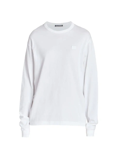 Acne Studios Eisen Long-sleeve T-shirt In Optic White