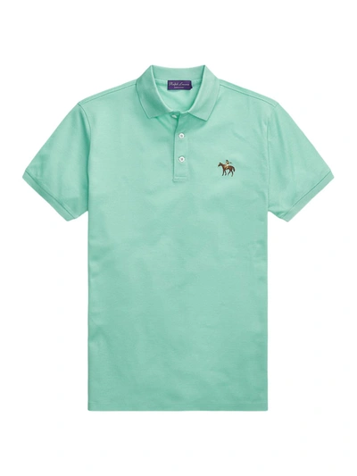 Ralph Lauren Cotton Polo Shirt In Sea Glass Green