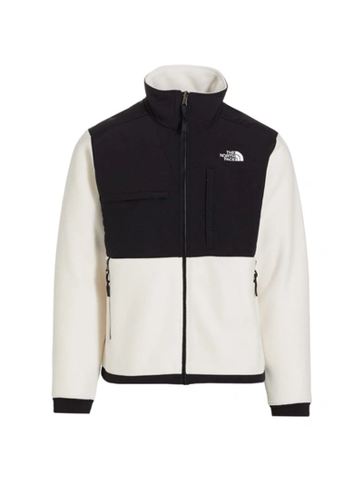 The North Face White And Black Denali Fleece Jacket