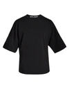 Palm Angels Mens Black White Classic Logo-print Cotton-jersey T-shirt M In Black White
