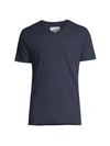 Sol Angeles Essentials Stripe Crewneck T-shirt In Indigo
