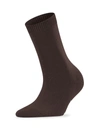 Falke Cosy Wool Socks In Dark Brown