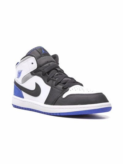 Jordan Kids'  1 Mid Se Sneakers In White