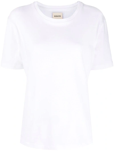 Khaite The Mae T-shirt Mit Logo-applikation In White