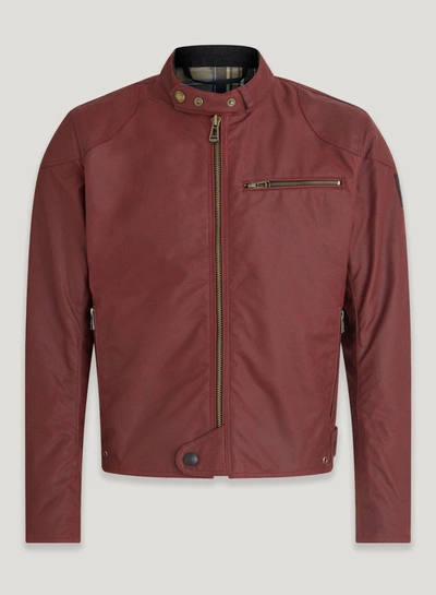 Belstaff Ariel Motorcycle Jacket In Racing Red