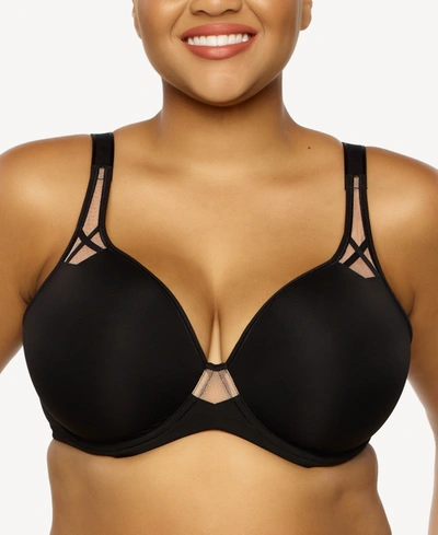 Paramour Plus Size Amaranth Lightweight Lightly Lined Underwire Bra In Black