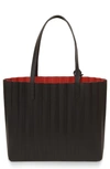 MANSUR GAVRIEL PLEATED LEATHER TOTE