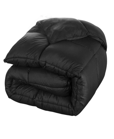 Superior Breathable All-season Comforter, Twin Xl In Black