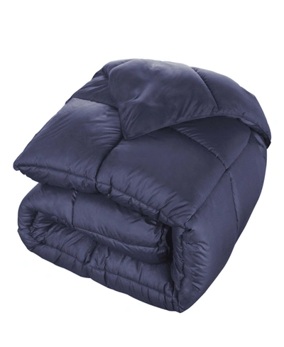 Superior Breathable All Season Down Alternative Comforter, Twin Xl In Navy Blue