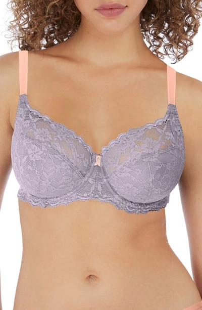 Freya Offbeat Underwire Side Support Bra In Mineral Grey