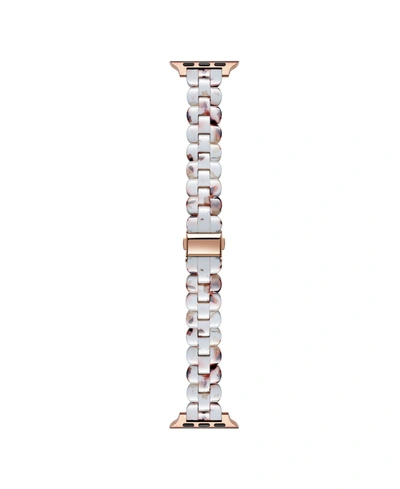 POSH TECH ELLE IVORY MULTI RESIN LINK BAND FOR APPLE WATCH, 38MM-40MM