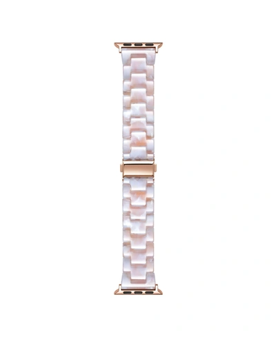 Posh Tech Claire Blush Tortoise Resin Link Band For Apple Watch, 38mm-40mm
