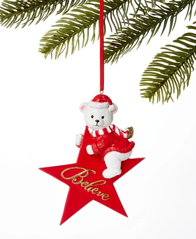 Macy's Holiday Lane  Believe Star Ornament, Created For