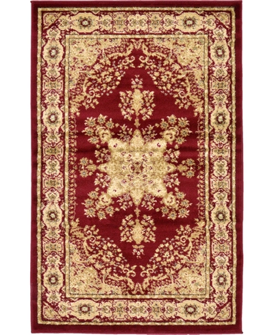 Bayshore Home Closeout!  Belvoir Blv1 3' 3" X 5' 3" Area Rug In Red