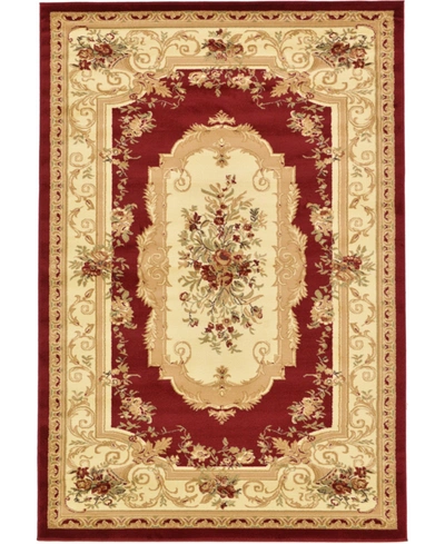 Bayshore Home Belvoir Blv3 6' X 9' Area Rug In Red