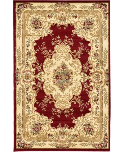 Bayshore Home Belvoir Blv5 5' X 8' Area Rug In Red