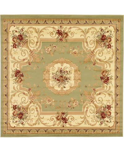 Bayshore Home Belvoir Blv3 8' X 8' Square Area Rug In Green