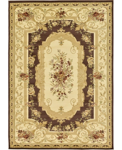 Bayshore Home Belvoir Blv3 7' X 10' Area Rug In Brown