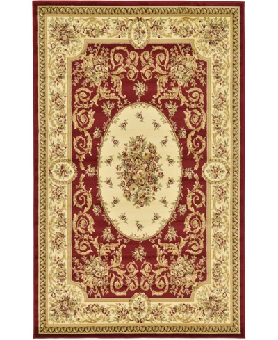Bayshore Home Belvoir Blv4 5' X 8' Area Rug In Red