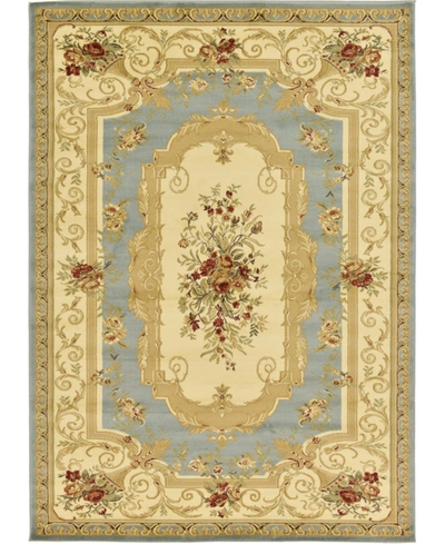 Bayshore Home Belvoir Blv3 7' X 10' Area Rug In Light Blue