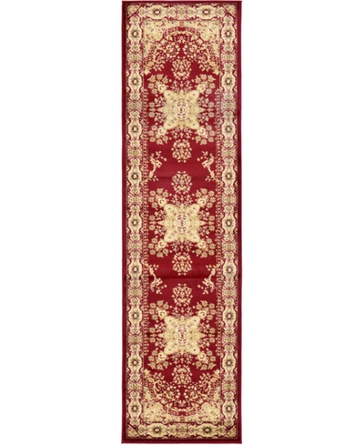 Bayshore Home Closeout!  Belvoir Blv1 2' 7" X 10' Runner Area Rug In Red