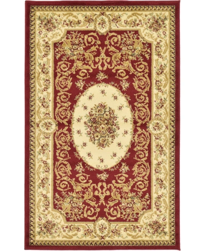 Bayshore Home Belvoir Blv4 3' 3" X 5' 3" Area Rug In Red