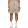 Essentials Logo Drawstring Loose Shorts In Gray